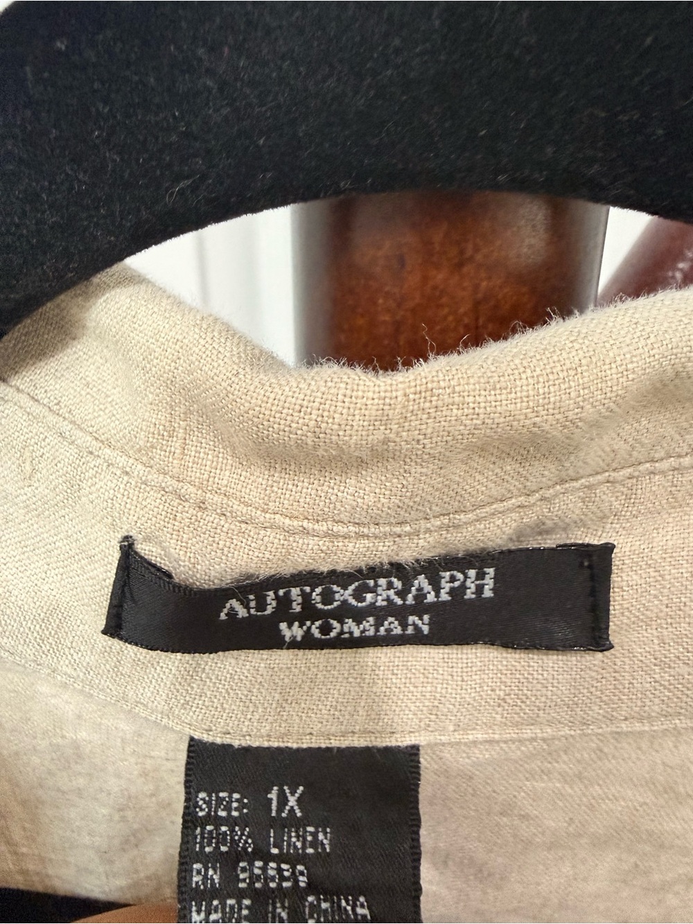 Autograph Woman Linen Top - Natural Beige - Picture 3 of 3